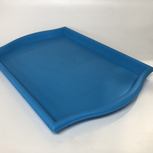 TRAY, Bright Blue Plastic